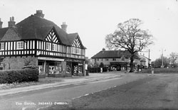 Black and white photo of Shops in Balsall Common