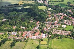 Arial view of Hamton in Arden