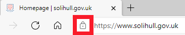 HTTPs secure site padlock