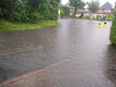 Flooded street