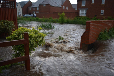 Flooded road