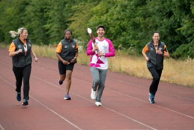 Baton relay runner