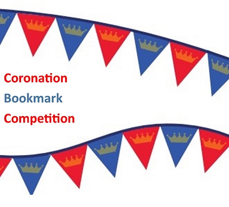 Bunting with wording Coronation Bookmark Competition
