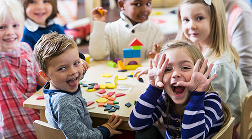 photo of children playing