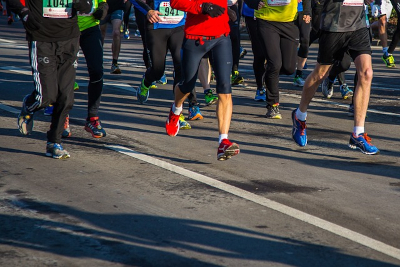 Runners in a race