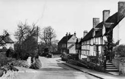 Black and white photo of Barston