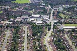 arial photo of Castle Bromwich