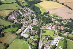 arial view of Catherine de Barnes