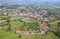arial photo of Cheswick Green
