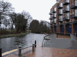The canal at Waterside, February 2007
