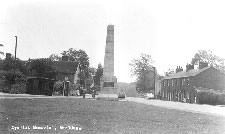 Black and white photo of Cyclists memorial Meriden