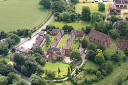 Arial view of Temple Balsall