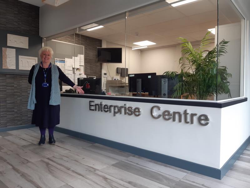 Angela O'Brien at the Enterprise Centre