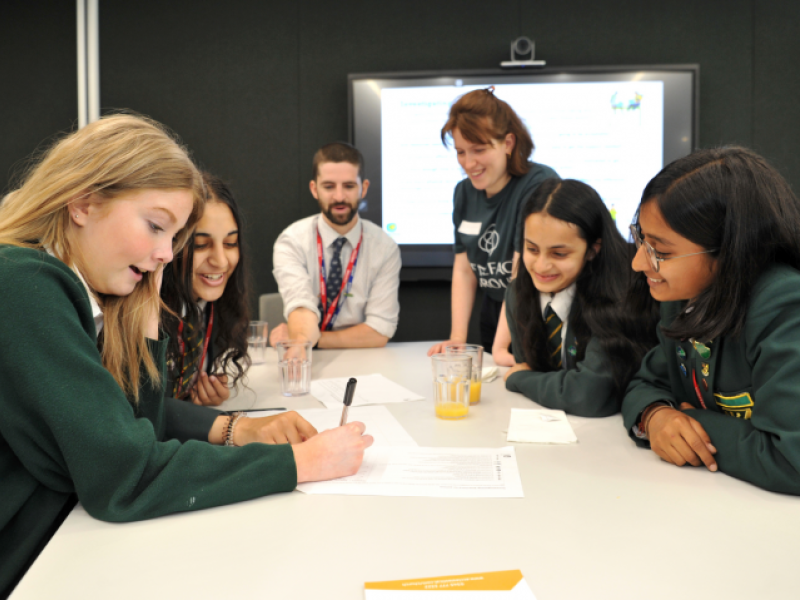 Students from Ardeny Academy at the InterClimate Network Conference