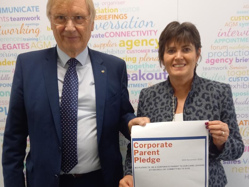 Cllr Courts and Cllr Grinsell at the Corporate Parenting Event