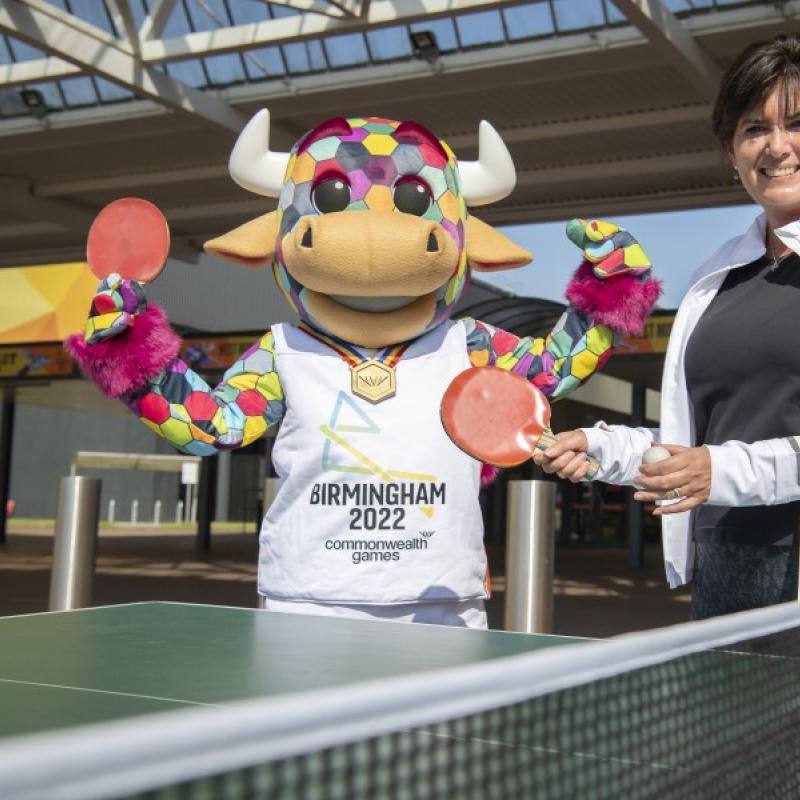 Commonwealth Games mascot and Councillor Grinsell