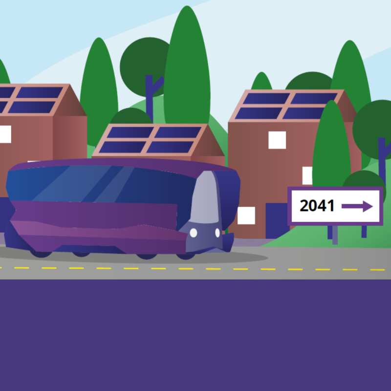 Net Zero bus graphic