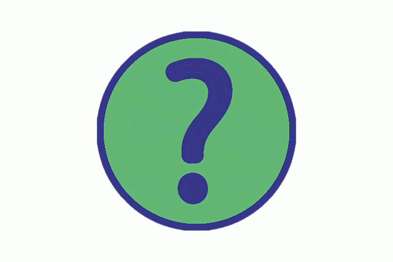 Green question mark