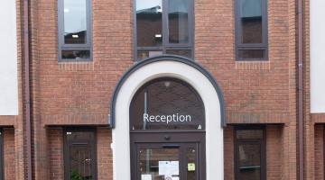 A photo of the front of Council House, Solihull Council's main office building