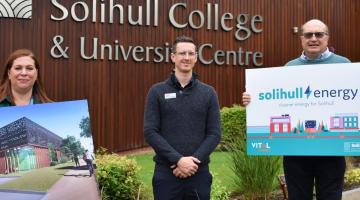Dr Rebecca Gater, Jacob Harley-Beckett and Cllr Andrew Mackiewicz
