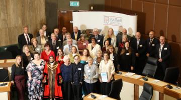 Civic Honours Awards group photo in Council chamber