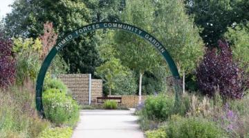 Image of armed forces garden