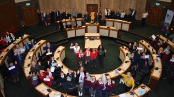 The Greener Solihull School Awards was held in the Council Chamber