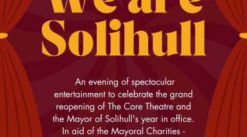 A flyer for the Mayor's end of tenure celebration called We Are Solihull