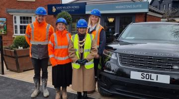 The Mayor of Solihull on one of her 650 visits in Sol 1.