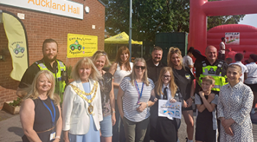 The Mayor of Solihull Cllr Annette Mackenzie and Cllr Wazma Qais with representatives and young people at the Smith’s Wood Youth Project Launch
