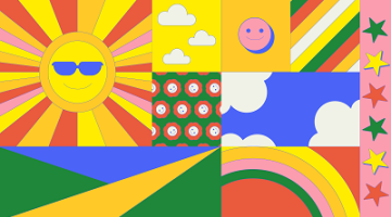 Colourful summer graphics 