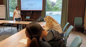 A group of young people attending a Skills for Success summer workshop