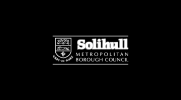 Council logo on black background