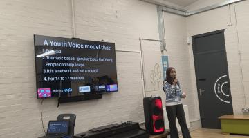 one of the young people launches the youth voice network