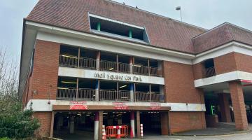 Entrance to Mell Square car park
