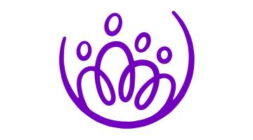 Working for children and families Solihull logomark - purple with white backgorund
