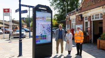 Photo caption (left to right): Tony Elvin - Chair of the Visit Solihull Key Stakeholder group, Councillor Wazma Qais - Cabinet Member for Communities, Nigel Godfrey – Portfolio Partnership Manager, Bauer Media Outdoor UK