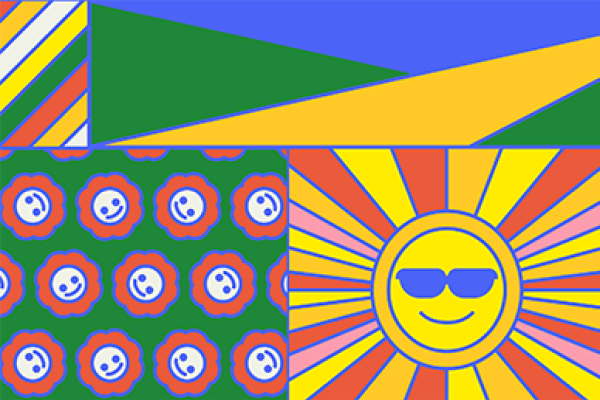 summer fun icon tile