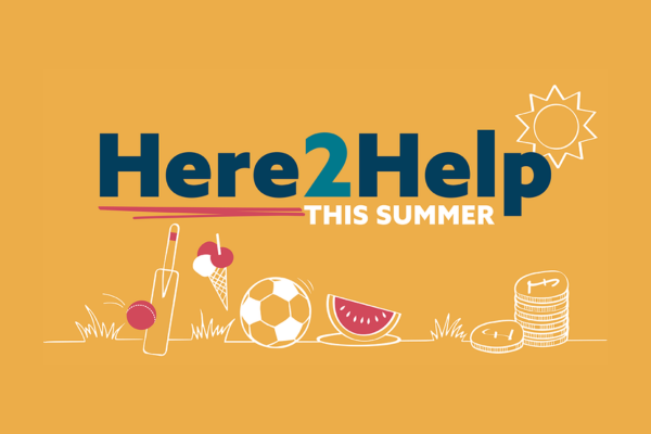 Here2Help this summer website illustration
