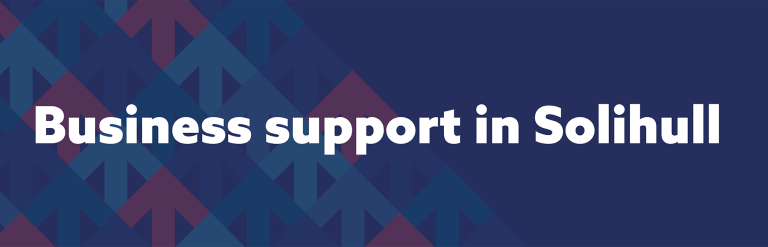 Business support in Solihull graphical banner