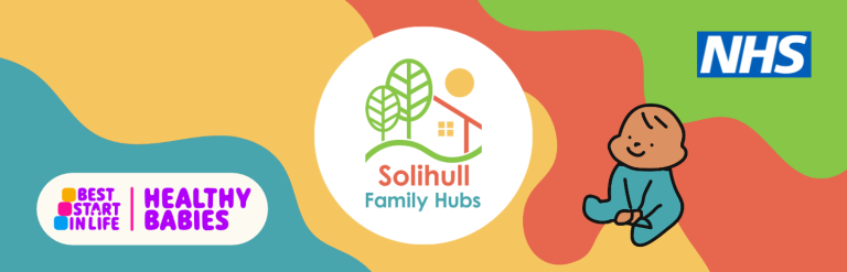 Healthy Babies Family Hubs NHS banner