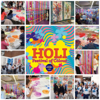 Holi festival montage