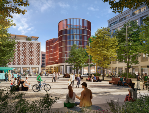 CGI of Mell Square redevelopment