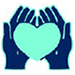 heart in hands icon