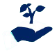  plant in hand icon