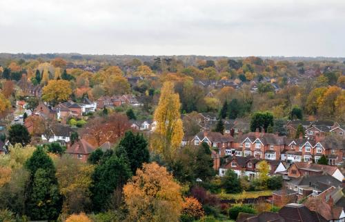 Houses in Solihull town centre