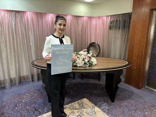 Councillor Qais in the Register office