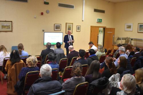 An image of the audience at Solihull Landlord Forum as Cllr Mark Parker presents