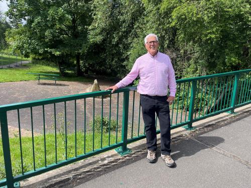 Ken Hawkins at Queen's Gardens, Chelmsley Wood