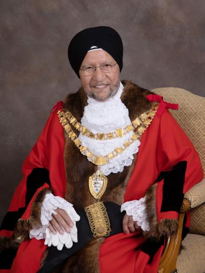 Mayor Marwa wearing official robes